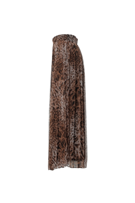Gizia Pleated Brown Midi Skirt. 2 Gizia Pleated Brown Midi Skirt. 2