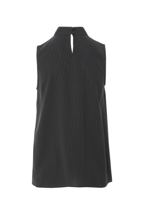 Gizia Black Blouse with Flounce Collar. 3 Gizia Black Blouse with Flounce Collar. 3
