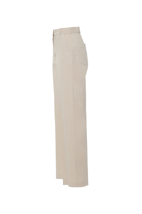 Gizia Palazzo Beige Trousers With Pocket. 2