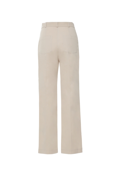 Gizia Palazzo Beige Trousers With Pocket. 3