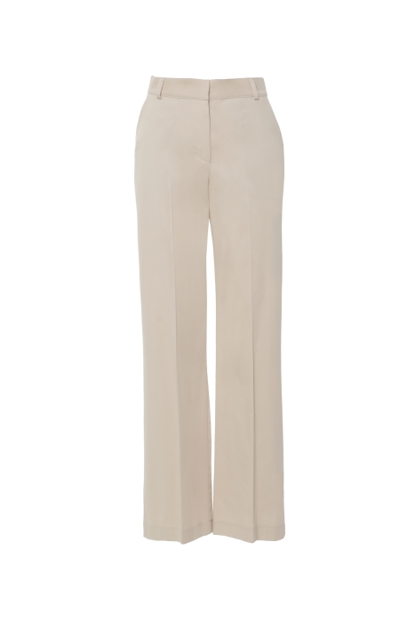 Gizia Palazzo Beige Trousers With Pocket. 1