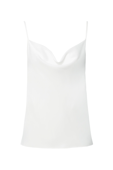 Gizia Ecru Blouse With Cowl Neckline. 1 Gizia Ecru Blouse With Cowl Neckline. 1