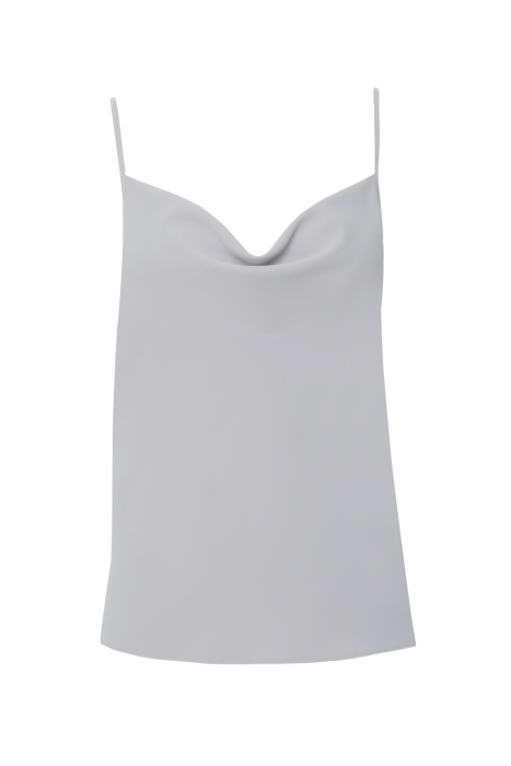 Gizia Grey Blouse With Cowl Neckline. 1 Gizia Grey Blouse With Cowl Neckline. 1
