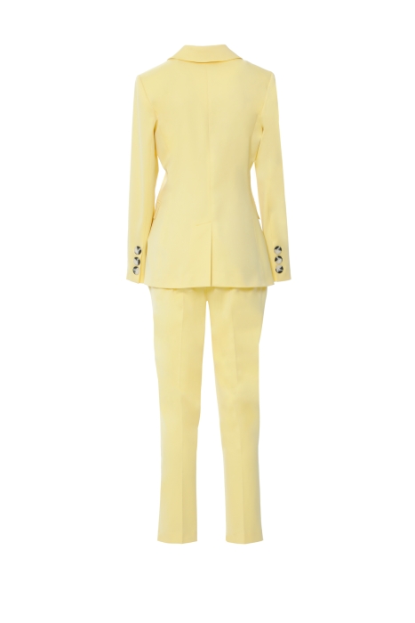 Gizia Buttoned Double Breasted Yellow Regular Fit Suit. 3 Gizia Buttoned Double Breasted Yellow Regular Fit Suit. 3