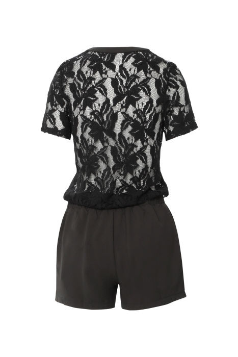Gizia Mini Black Jumpsuit with Lace. 3 Gizia Mini Black Jumpsuit with Lace. 3