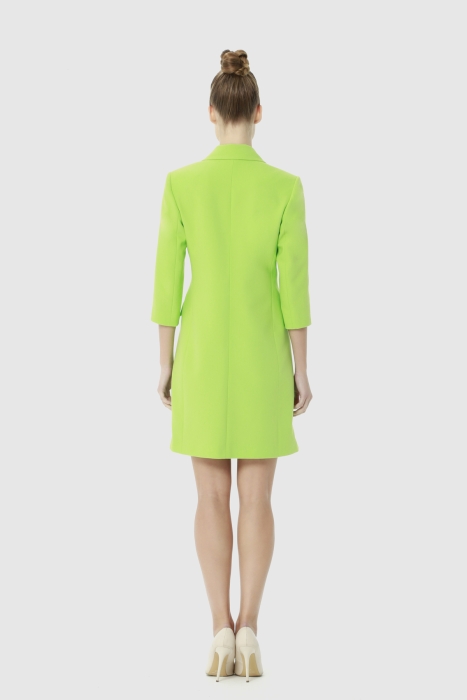 Gizia Double Breasted Front Buttoned Green Jacket Dress. 3