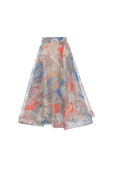 Gizia Patterned Organza Flared Skirt. 4 Gizia Patterned Organza Flared Skirt. 4