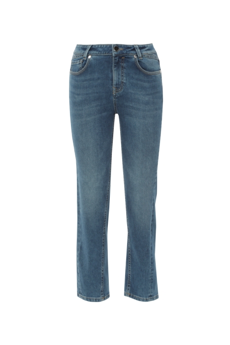 Gizia Straight Cut Jean Trousers. 4