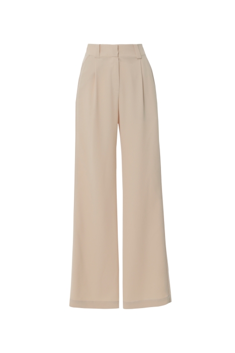 Gizia Beige Trousers with Embroidery and Button Detail. 5 Gizia Beige Trousers with Embroidery and Button Detail. 5