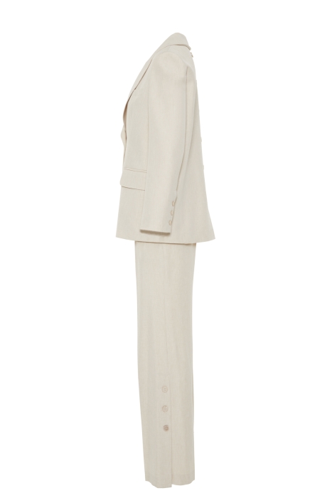 Gizia Comfortable Cut Beige Suit With Back Button Detailed. 1