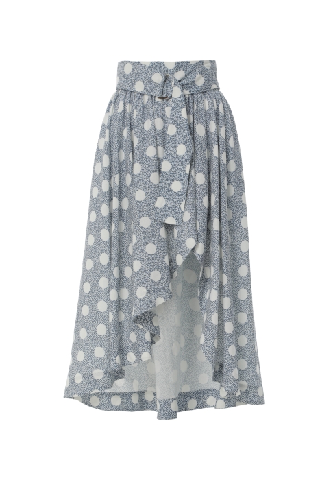 Gizia Navy Skirt with Asymmetric Slits. 5 Gizia Navy Skirt with Asymmetric Slits. 5