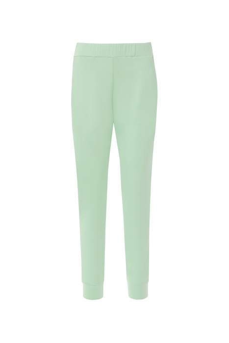 Gizia Tight Green Trousers with Elastic Waist. 6