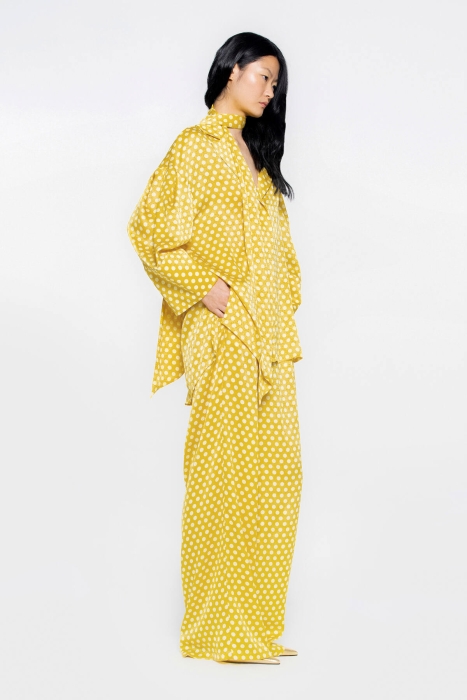 Gizia Thick Armband Yellow Blouse With Belt. 3 Gizia Thick Armband Yellow Blouse With Belt. 3