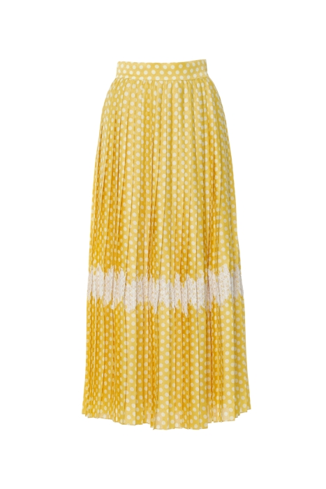 Gizia Yellow Skirt with Pleated Lace Accessories. 6 Gizia Yellow Skirt with Pleated Lace Accessories. 6