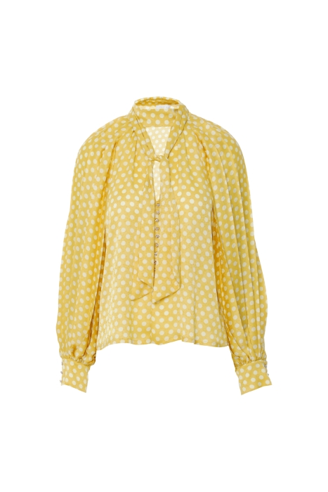 Gizia Yellow Blouse with Polka Dot. 4