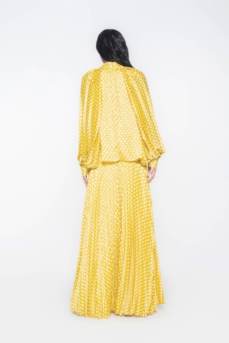 Gizia Yellow Blouse with Polka Dot. 3