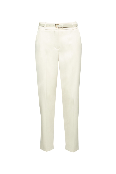 Gizia Beige Trousers With Straight Carrot Trotter Pockets. 1