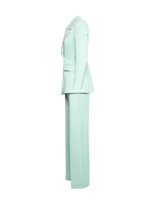 Gizia Double Breasted Button Detailed Mint Suit. 2
