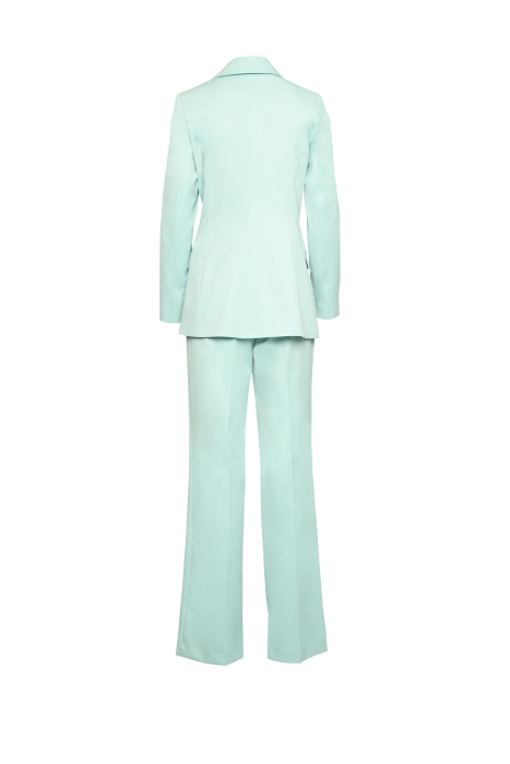 Gizia Double Breasted Button Detailed Mint Suit. 3