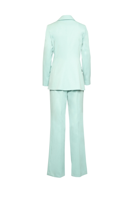 Gizia Double Breasted Button Detailed Mint Suit. 3 Gizia Double Breasted Button Detailed Mint Suit. 3