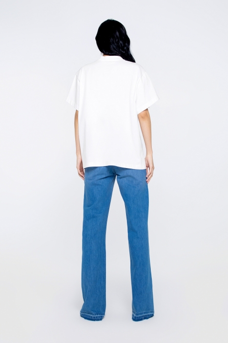 Gizia Flare Legs Jean Trousers. 3