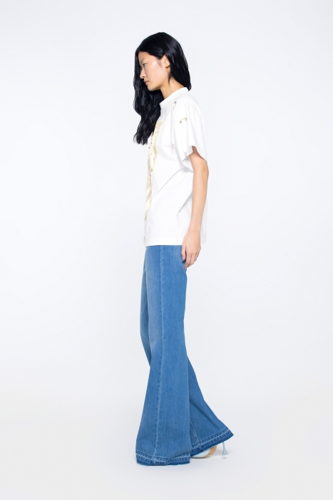 Gizia Flare Legs Jean Trousers. 2