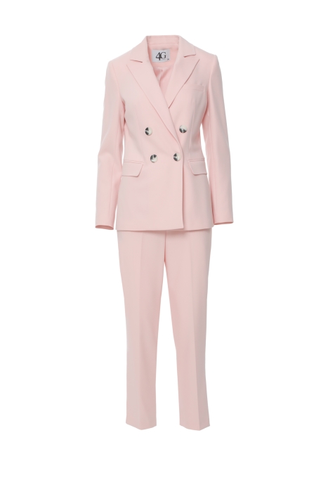 Gizia Buttoned Double Breasted Powder Regular Fit Suit. 1