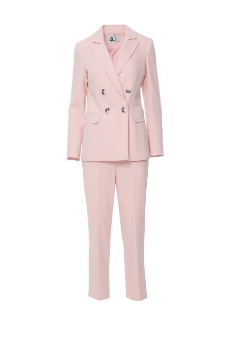 Gizia Buttoned Double Breasted Powder Regular Fit Suit. 1 Gizia Buttoned Double Breasted Powder Regular Fit Suit. 1