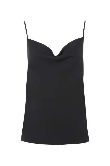 Gizia Black Blouse With Cowl Neckline. 1