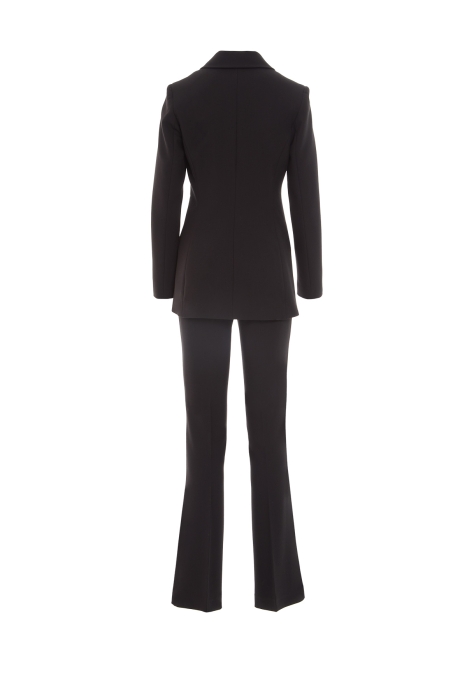 Gizia Big Button And Brooch Detailed Fit Black Suit. 3