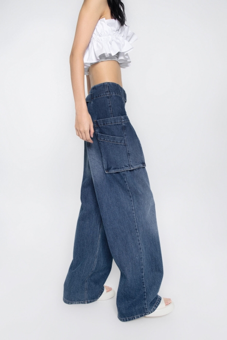 Gizia Jeans with Buckle Band with Pocket Detail. 3 Gizia Jeans with Buckle Band with Pocket Detail. 3