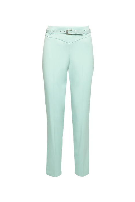 Gizia Mint Carrot Pants With Belt. 1