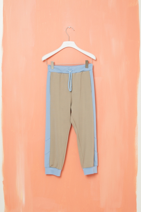 Gizia Two-Color Cord Detaıled Trousers. 1