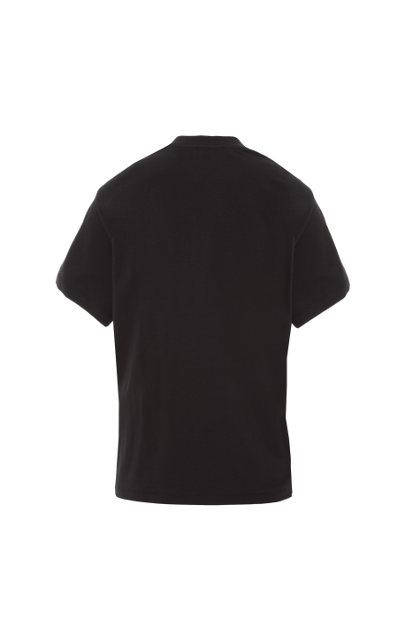 Gizia Basic Black Tshirt With Applique Embroidery Detail. 3