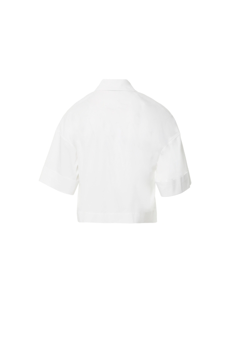 Gizia White Shirt With Sequin Embroidery Detail. 3