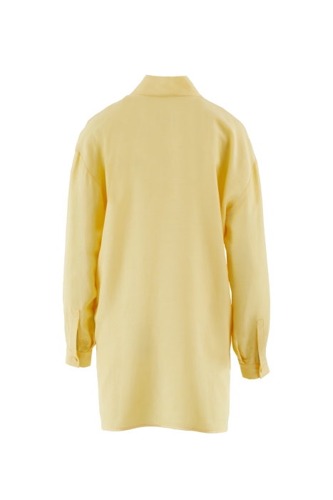 Gizia Yellow Blouse With Deep And Low-Cut Processing Detail. 3