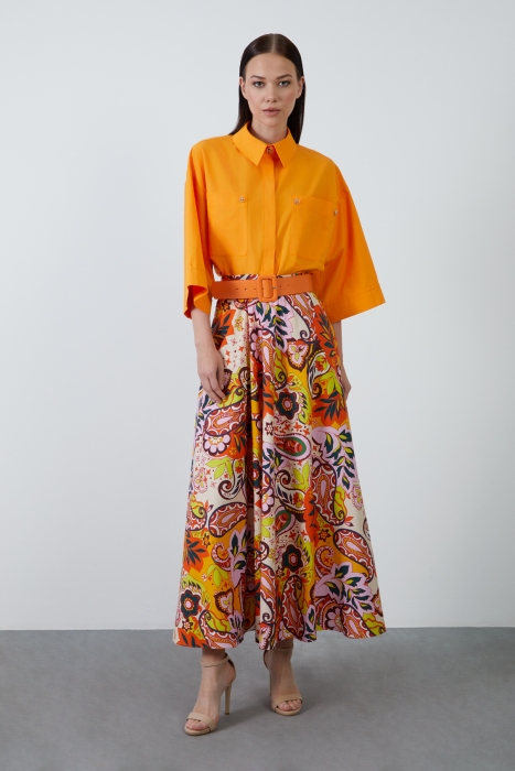 スカート FABIANA FILIPPI Woman Skirt Gold GND265F410D260 778 FABIANA FILIPPI Woman Skirt Gold GND265F410D260 778 (FABIANA