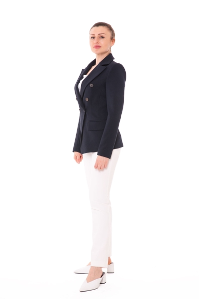 Gizia Classic Blazer Navy Blue Jacket. 2