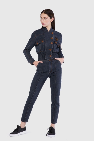 Gizia High Waist Slim Leg Jean Indigo Trousers. 1 Gizia High Waist Slim Leg Jean Indigo Trousers. 1