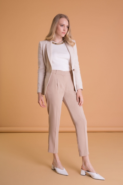 Gizia Single Button Beige Blazer Fabric Jacket. 2 Gizia Single Button Beige Blazer Fabric Jacket. 2