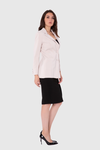 Gizia Slim Fit Blazer Stone Jacket. 1