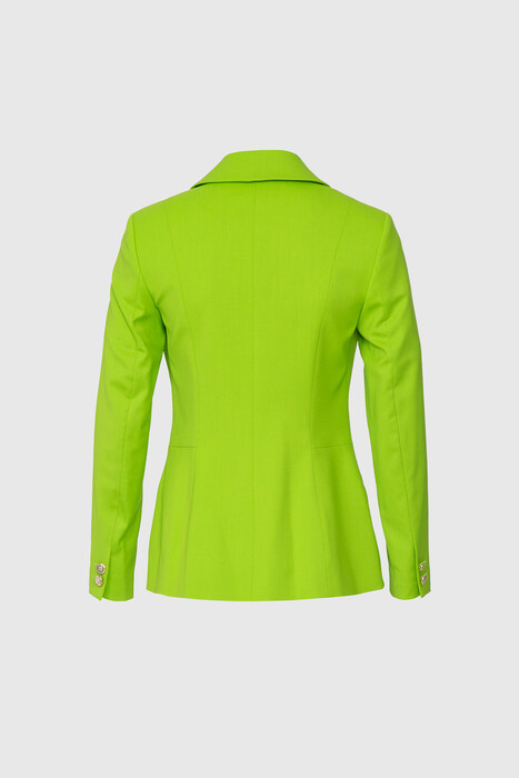 Gizia Fit Cut Blazer One Button Green Jacket. 1 Gizia Fit Cut Blazer One Button Green Jacket. 1