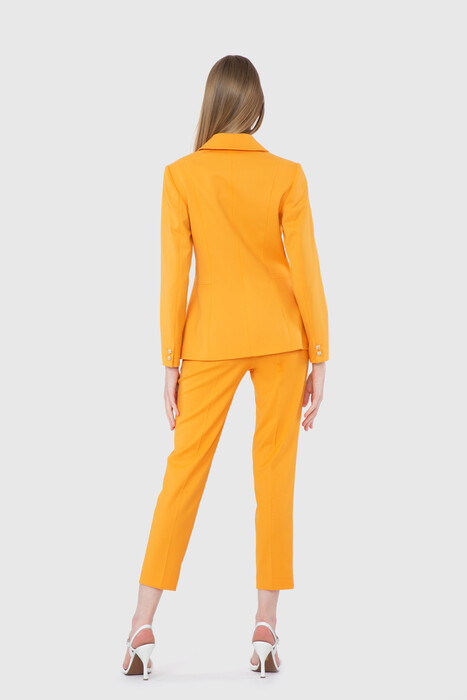 Gizia Fit Cut Blazer Single Button Orange Jacket. 3