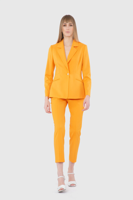 Gizia Fit Cut Blazer Single Button Orange Jacket. 1 Gizia Fit Cut Blazer Single Button Orange Jacket. 1