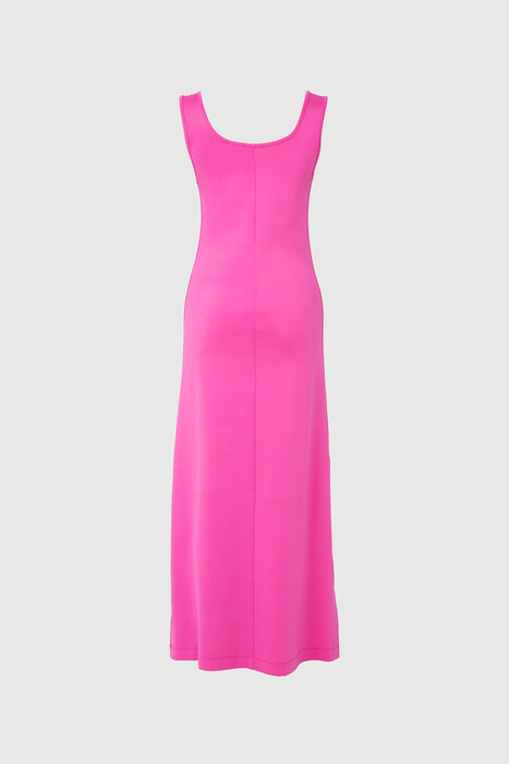 Gizia Stripe Detailed 2 Thread Long Pink Dress. 2