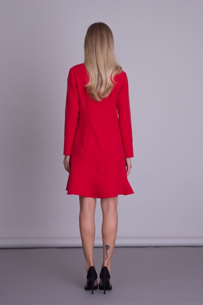 Gizia Uzun Kollu Kırmızı Elbise. 1