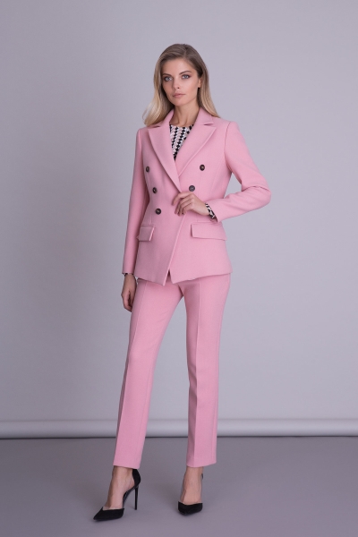 Gizia Pembe Boru Paça Kumaş Pantolon - Ofis Kıyafeti. 1 Gizia Pembe Boru Paça Kumaş Pantolon - Ofis Kıyafeti. 1
